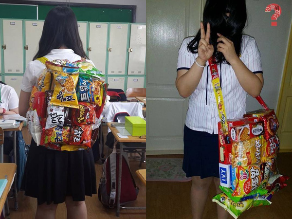 Wah, Tas dari Makanan Ringan Kini Jadi Tren di Kalangan Anak SMA Korea Selatan!